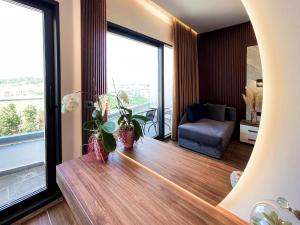 Χώρος καθιστικού στο Hotel Lajka Luxury