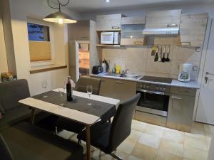 Η κουζίνα ή μικρή κουζίνα στο Schloßblick