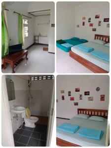 En eller flere senge i et værelse på บ้านไร่เรืองแสง + 3 billeder