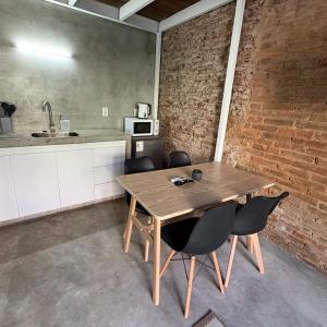 Nhà bếp/bếp nhỏ tại Loft acuña