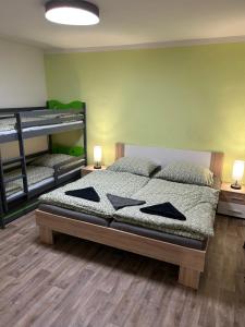 Postel nebo postele na pokoji v ubytování Apartmány u vleku