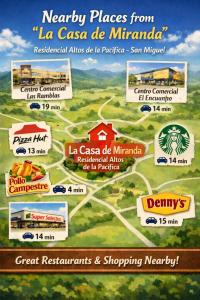 Et logo, certifikat, skilt eller en pris der bliver vist frem på La Casa de Miranda