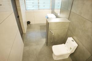 Et badeværelse på Hotel Spacio