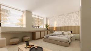 Postel nebo postele na pokoji v ubytování Kleopatra Inn