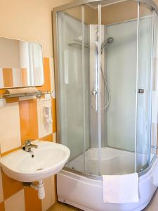 Koupelna v ubytování Pipacs Vendégház + 124 fotografií