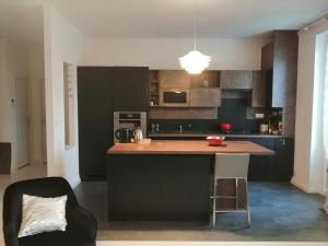 Kuchyň nebo kuchyňský kout v ubytování Le bien-être au cœur de la ville confort & vue + 22 fotografií