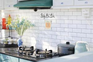 Køkken eller tekøkken på Cá Homestay