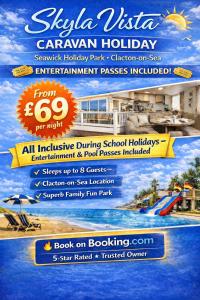 a flyer for a carnival vacation at a resort at Skyla VISTA in Clacton-on-Sea