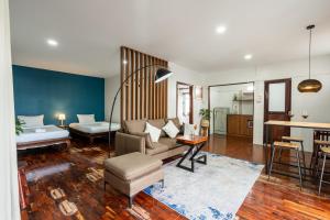 Χώρος καθιστικού στο BlueHome Apartment