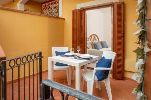 Et opholdsområde på Appartamenti Residence Poseidone