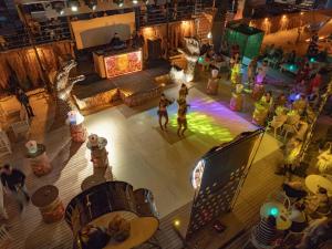 an overhead view of a dance floor at a party at Club Hotel Rama in Beldibi +87 photos