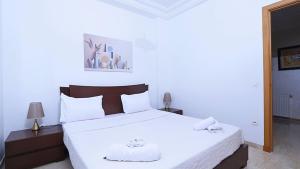 Giường trong phòng chung tại The Carthage Garden Nest, cozy S 20