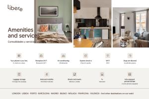 a page of a website for a living room at Líbere Valencia Abastos in Valencia