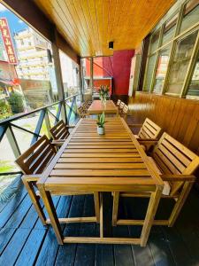 En balkon eller terrasse på 東光行旅