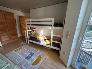 Postel nebo postele na pokoji v ubytování Wohnung in Steimel