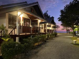 Bygningen som resortet ligger i