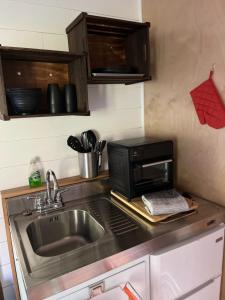 Køkken eller tekøkken på Tiny one house at Yosemite Gateway