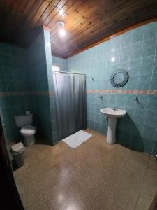 Koupelna v ubytování Hospedaje carvajal