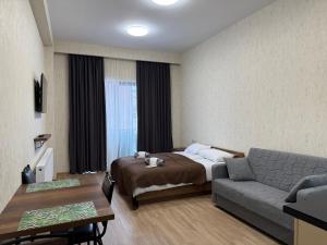 Khu vực ghế ngồi tại Gudauri Mountain View Studio