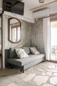 Et opholdsområde på Aegean View Smart Living Suite