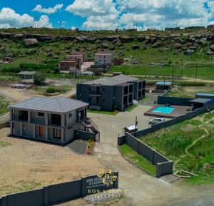 an aerial view of a building in a field at Bon Voyage Inn in Sterkspruit