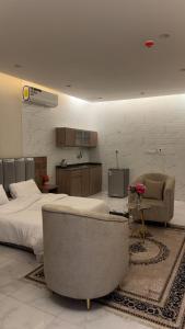 Et opholdsområde på شقق يودج