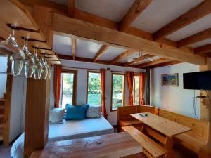 Et tv og/eller underholdning på Cabañas Kalfucura