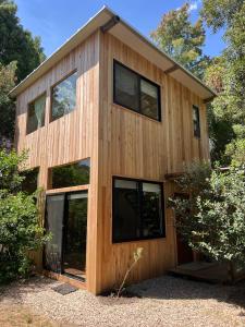 Bygningen som feriehuset ligger i