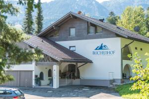 a view of the exterior of the back of the building at Gästehaus Buchenhof in Grainau