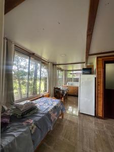 Køkken eller tekøkken på Casa termas guaviyu