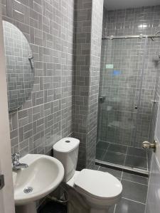 Et badeværelse på Hotel Santa Ana