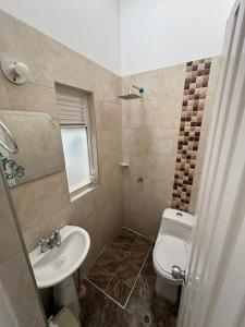 Et badeværelse på Alquiler cabaña Melgar