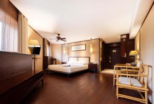 Postel nebo postele na pokoji v ubytování Guilaiqi Boutique Hotel (Chengdu Chunxi Road Xinnanmen Subway Station Branch) + 119 fotografií