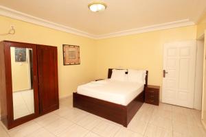 Postel nebo postele na pokoji v ubytování Complejo Caribe