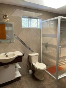 Phòng tắm tại Casa y Flores