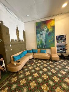 Et opholdsområde på Hostal la muralla getsemani