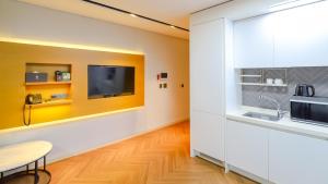 Køkken eller tekøkken på 오리엔 속초 호텔 + 23 billeder