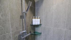 Et badeværelse på 오리엔 속초 호텔