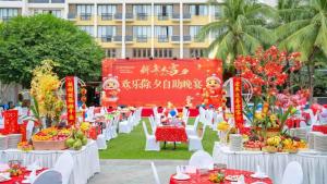 Zahrada ubytování Wyndham Sanya Bay + 166 fotografií