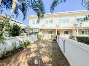 Bygningen som feriehuset ligger i