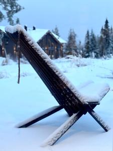 Lindvallen - Modern Mountain House om vinteren