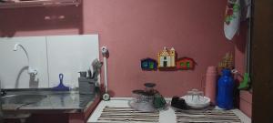 Køkken eller tekøkken på Casa Di Paulinha