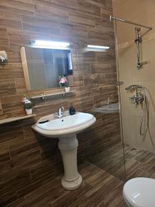 Et badeværelse på Бадевски рай-къща Надежда