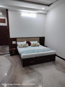 a bedroom with a bed in a room at Nature Escape Villa in Jodhpur