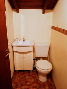 Phòng tắm tại Casa del bosque