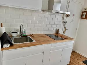 Kuchyň nebo kuchyňský kout v ubytování Centre historique Dijon "Le Charmant" et "Le Charmant Bis" + 31 fotografií