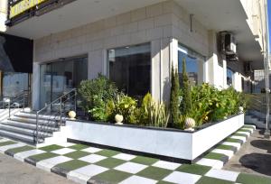 Bygningen som lejlighedshotellet ligger i