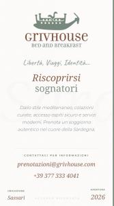 Afbeelding uit fotogalerij van GrivHouse B&B in Sassari