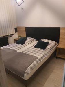 En eller flere senge i et værelse på Aparthouse Zegrze