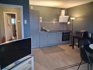 Køkken eller tekøkken på Comfortable apartment in Oslo with three bedrooms
